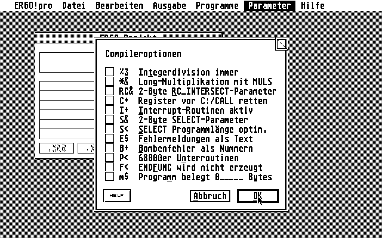 Ergo!pro atari screenshot